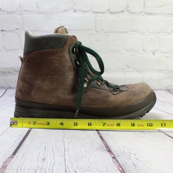 *Raichle Brown Leather Lace up Padded Vibram Sole Hiking Ankle Boots 10.5 Inches - Picture 7 of 9